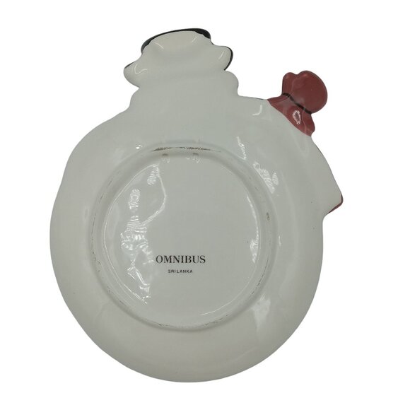 Omnibus Yule Snowman Cookie or Serving Plate Christmas Sri Lanka - Picture 2 of 5